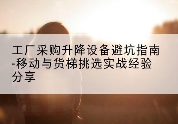 达坂城移动式升降机怎么选-工厂采购升降设备避坑指南-移动与货梯挑选实战经验分享